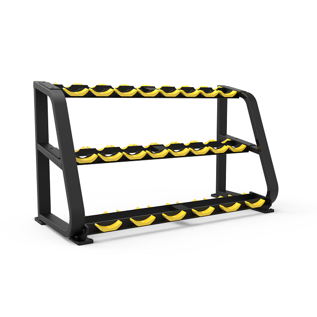 3 ဆင့် dumbbell rack သည် အိမ်တွင်းလေ့ကျင့်ခန်းများအတွက် မရှိမဖြစ်လိုအပ်သော ပစ္စည်းတစ်ခုဖြစ်သည်။